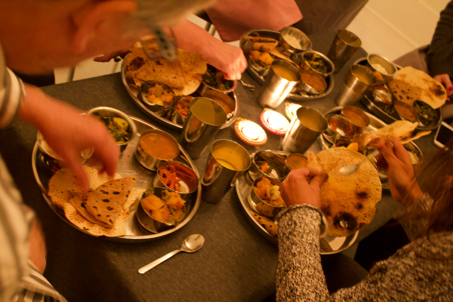 Let’s Eat Thali Together. Cooked by Annie M.