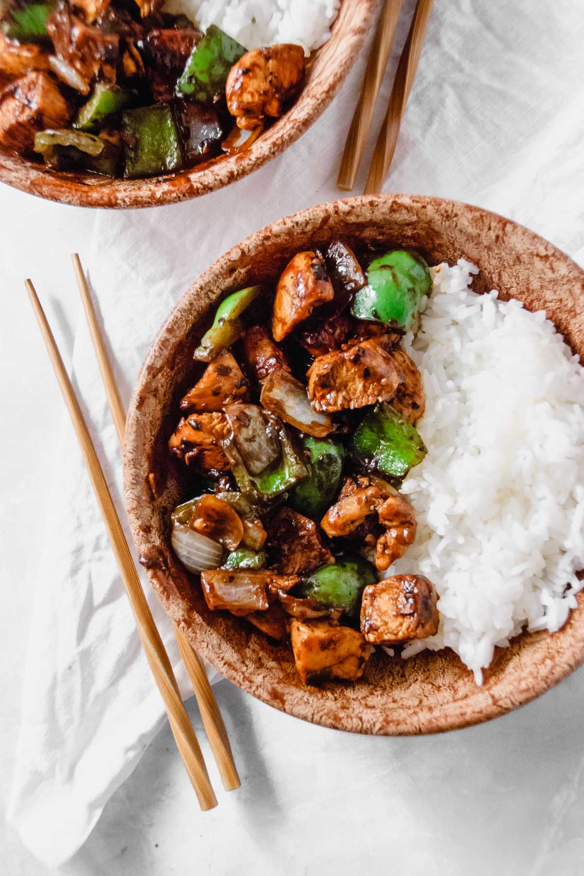 Learn to Make Black Bean Sauce (GF & Healthy) from Scratch with Chicken & Veggie Stir Fry / Served over Rice (Vegan Option Available Upon Request)