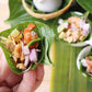 Pad Thai from Scratch! - With Thai Tea & A Miang Kham Appetizer, with Betel Leaves.