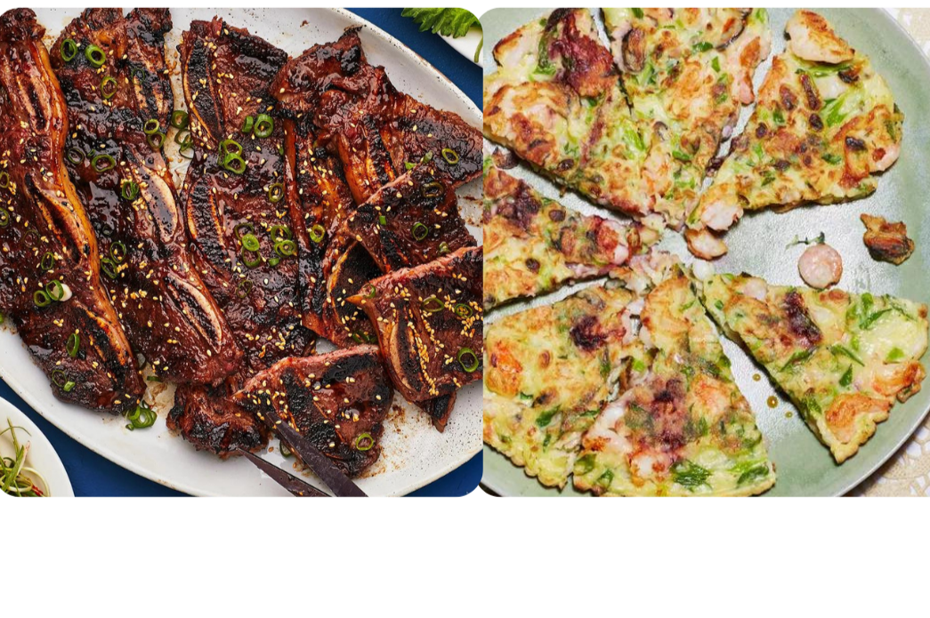 Make Korean Short Ribs (Kalbi) and Seafood Pancake from Scratch (GF; Vegan Available)